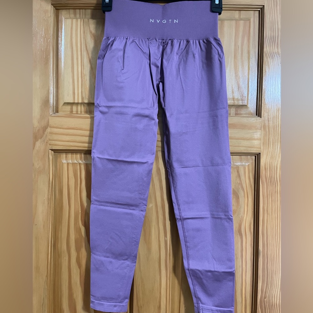 NVGTN Purple High Waisted Leggings (size small)